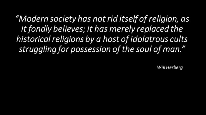 A secular society is dehumanising